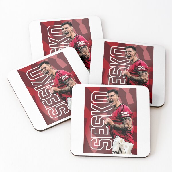 Item preview, Benjamin Šeško – Manchester United’s New Striking Sensation Artwork by GrizzlyGFX | First Goal at Old Trafford designed and sold by GrizzlyCollective.