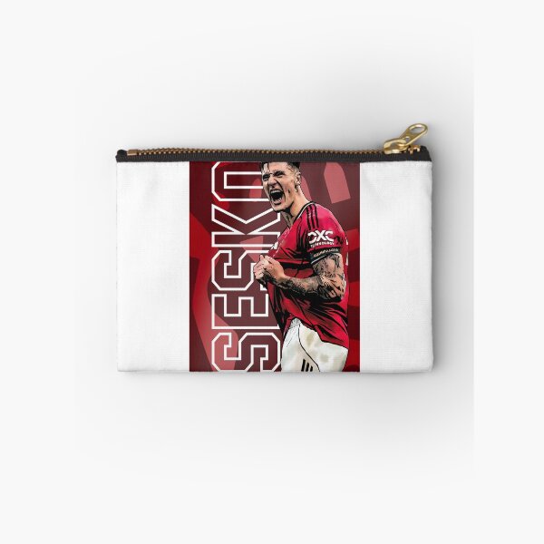 Item preview, Benjamin Šeško – Manchester United’s New Striking Sensation Artwork by GrizzlyGFX | First Goal at Old Trafford designed and sold by GrizzlyCollective.