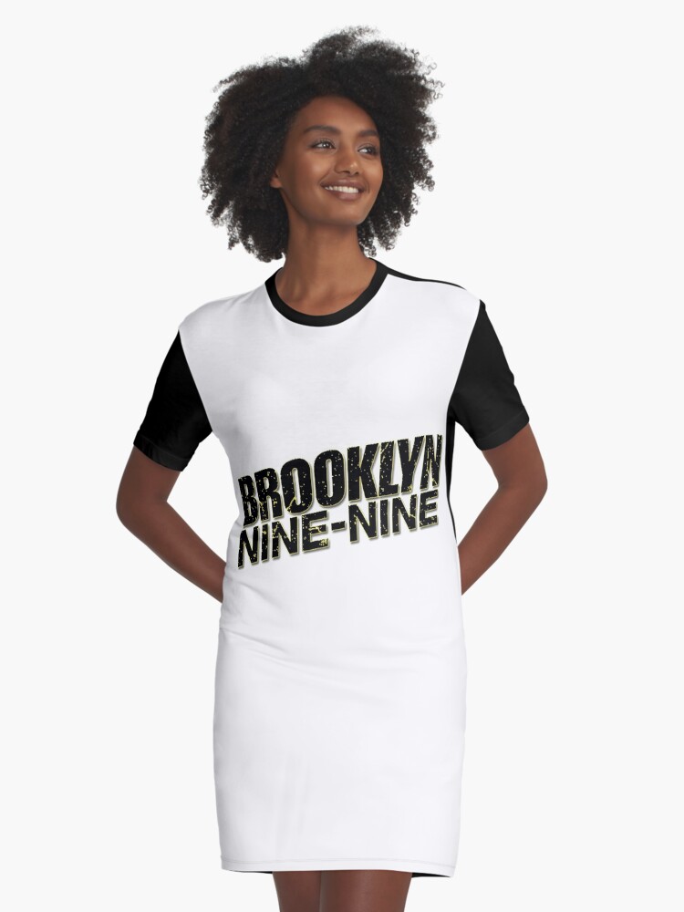 Brooklyn Graphic T Shirt Dress - White