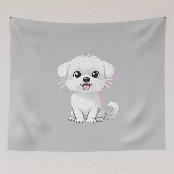 Item preview, Snowy Joyful Pup designed and sold by LuckCraftStudio.