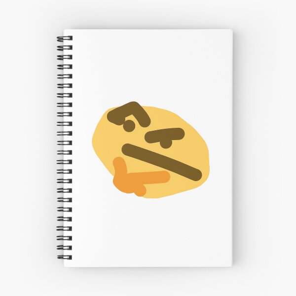 Item preview, Thinking Face Emoji Meme | Deep Thoughts Funny Sticker designed and sold by Colorful-Garden.