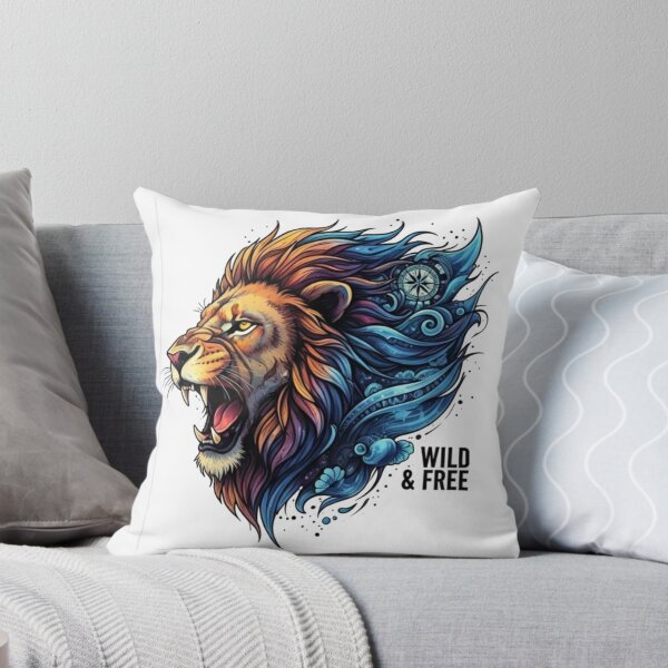 Item preview, Wild & Free – Roaring Lion Energy | Bold Tribal Jungle Art designed and sold by EditingHouse01.