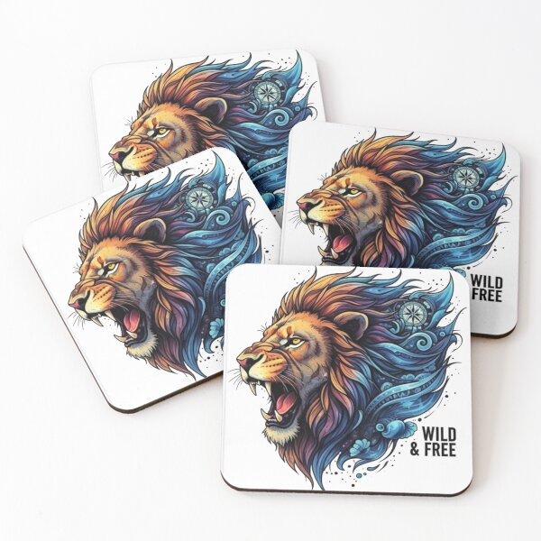 Item preview, Wild & Free – Roaring Lion Energy | Bold Tribal Jungle Art designed and sold by EditingHouse01.