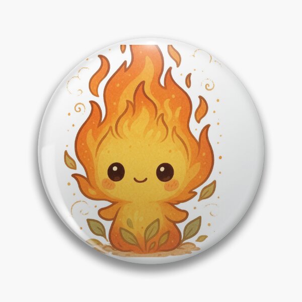 Item preview, Cute Flame Spirit – Kawaii Fire Elemental Character designed and sold by TeeMoods.