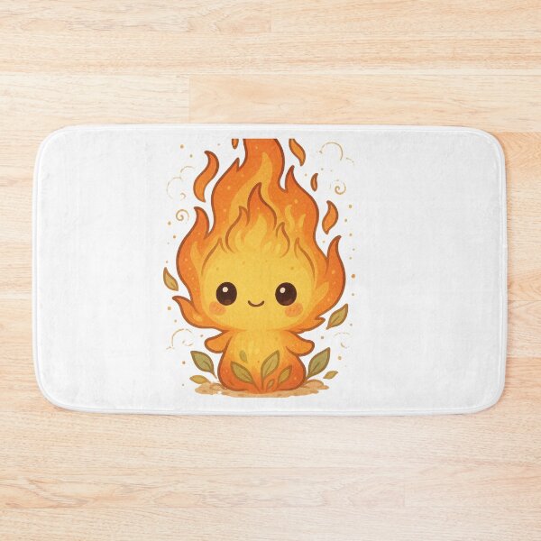 Item preview, Cute Flame Spirit – Kawaii Fire Elemental Character designed and sold by TeeMoods.