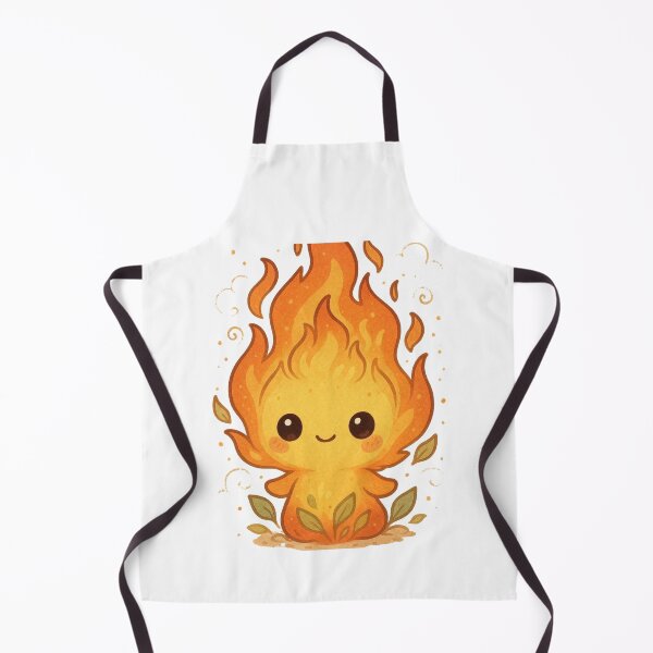 Item preview, Cute Flame Spirit – Kawaii Fire Elemental Character designed and sold by TeeMoods.
