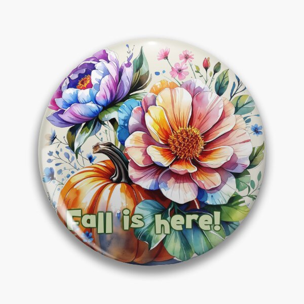 Item preview, Cute Fall Vibe Floral Pumpkin Art for Halloween, Autumn Season and thanksgiving  designed and sold by RSDigitalPrintDesign.