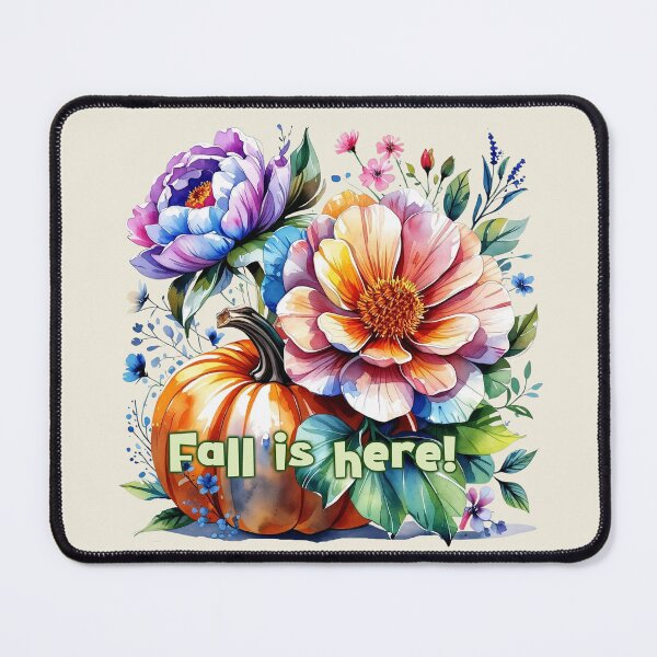 Item preview, Cute Fall Vibe Floral Pumpkin Art for Halloween, Autumn Season and thanksgiving  designed and sold by RSDigitalPrintDesign.