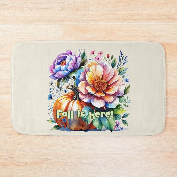 Item preview, Cute Fall Vibe Floral Pumpkin Art for Halloween, Autumn Season and thanksgiving  designed and sold by RSDigitalPrintDesign.