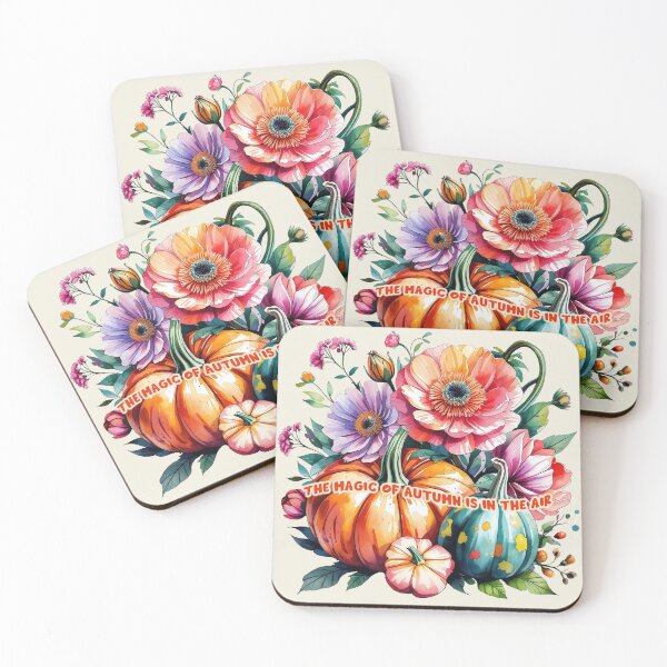 Item preview, Cute Fall Vibe Floral Pumpkin Art for Halloween, Autumn Season and thanksgiving  designed and sold by RSDigitalPrintDesign.