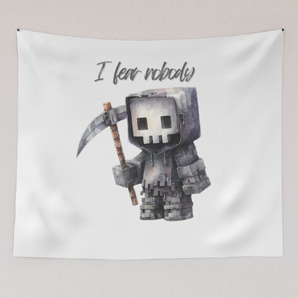 Item preview, I fear nobody (Minecraft style) designed and sold by toriodesigns.