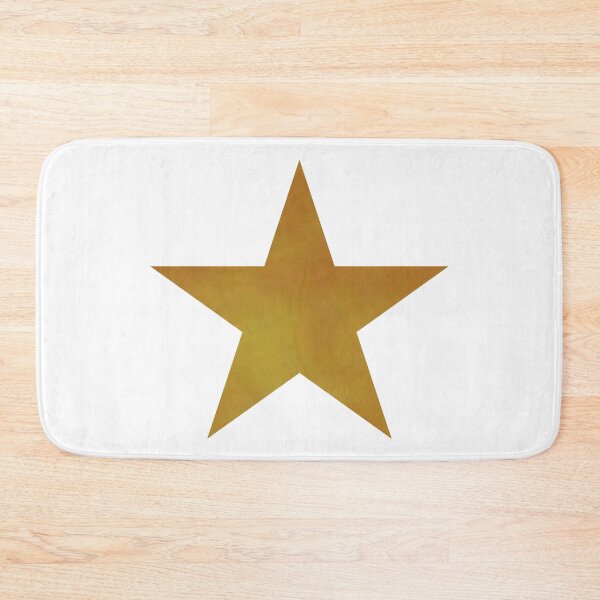 Item preview, Golden Star on white designed and sold by CreaTwinkles.