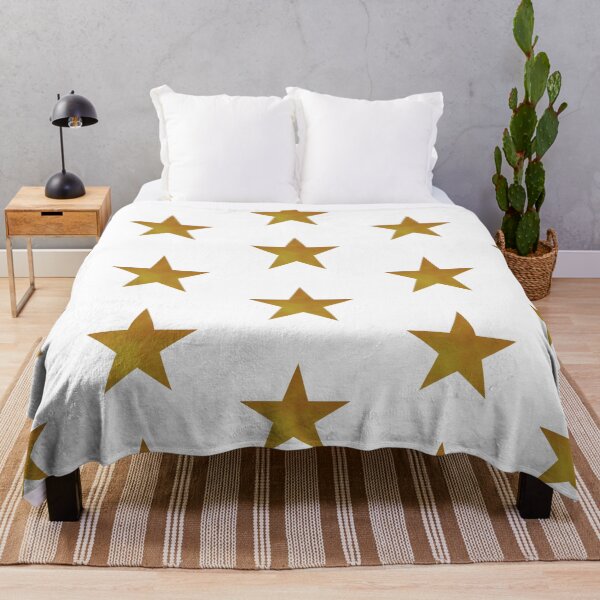 Item preview, Golden Star on white designed and sold by CreaTwinkles.