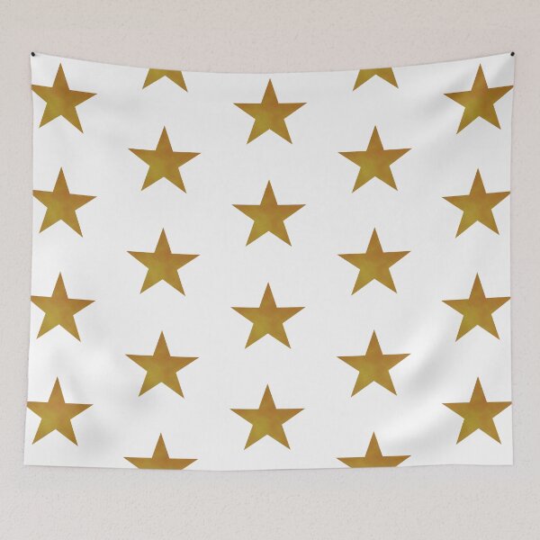 Item preview, Golden Star on white designed and sold by CreaTwinkles.