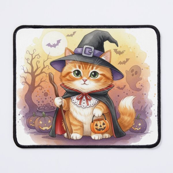 Artikelvorschau, Süßes Katzen-Halloween-T-Shirt entworfen und verkauft von MaafiaArtsThai.