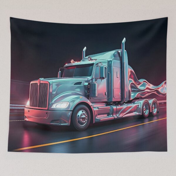 Item preview, Power on Wheels – The Heavy-Duty Liquid Truck in Motion designed and sold by PawPrintedArt.