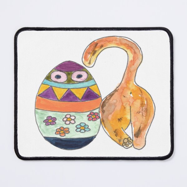 Item preview, Cat & Easter-Egg, Katze & Osterei designed and sold by Anke‘s Bazaar.