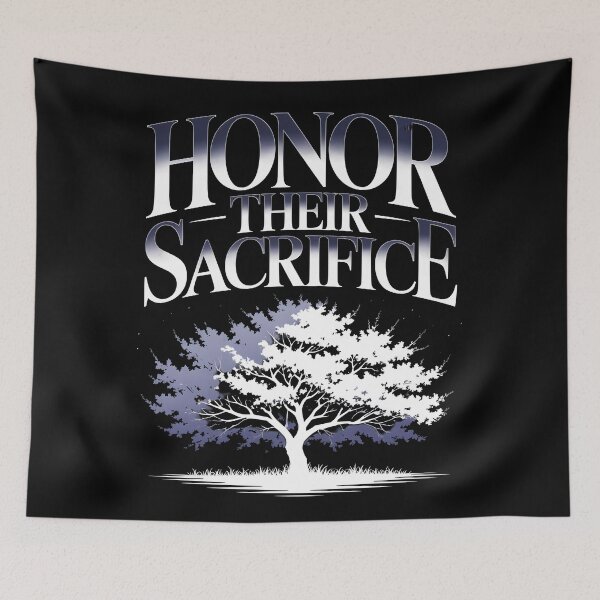 Item preview, Honor Their Sacrifice Tree T-Shirt | Memorial Day Veteran Remembrance Art designed and sold by DarylWelsh2024.