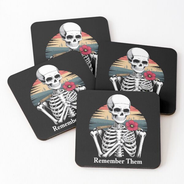 Item preview, Remember Them - Poppy Skeleton Tribute designed and sold by DarylWelsh2024.