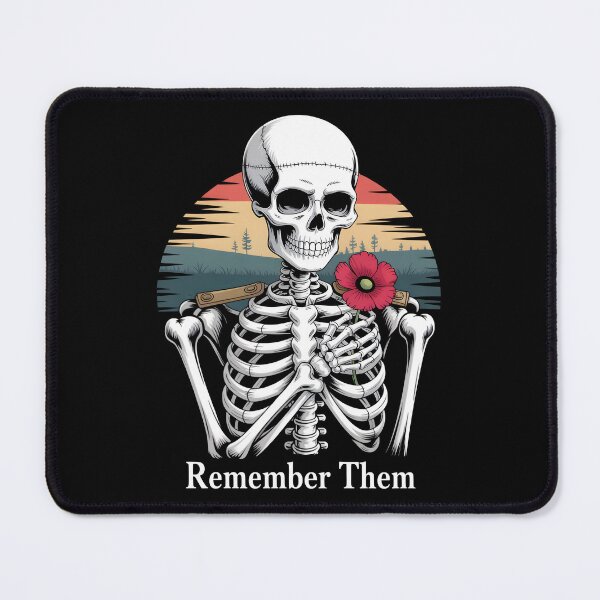 Item preview, Remember Them - Poppy Skeleton Tribute designed and sold by DarylWelsh2024.