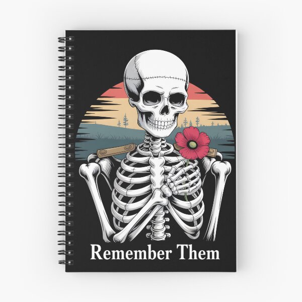 Item preview, Remember Them - Poppy Skeleton Tribute designed and sold by DarylWelsh2024.