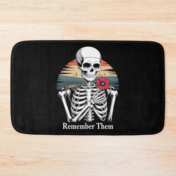 Item preview, Remember Them - Poppy Skeleton Tribute designed and sold by DarylWelsh2024.