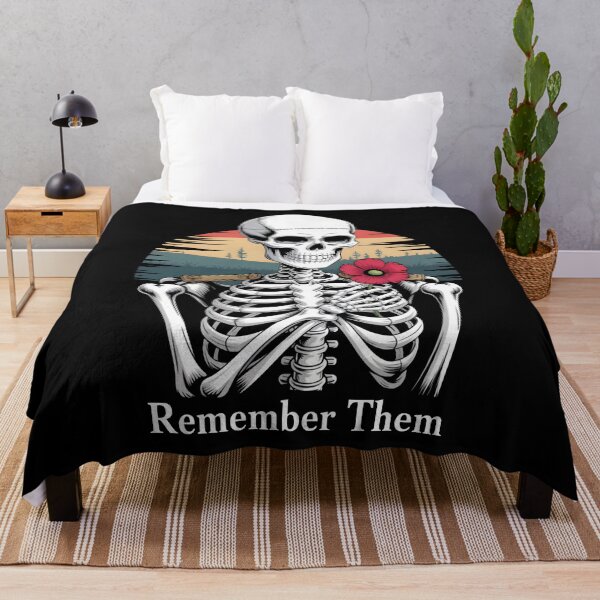 Item preview, Remember Them - Poppy Skeleton Tribute designed and sold by DarylWelsh2024.