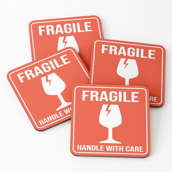 Item preview, Fragile Handle with Care Red logo designed and sold by UmaCreatesThings.