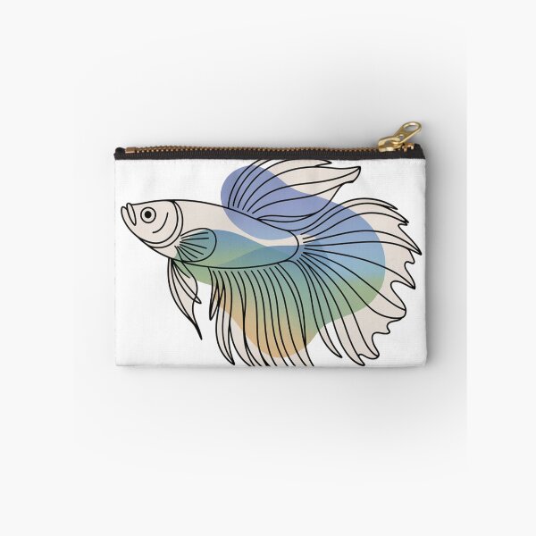 Item preview, Minimal Line Art Betta Fish designed and sold by VividTrails.