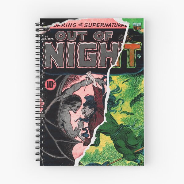 Item preview, Out of the Night #4 – Vintage Horror Vampire vs Witch Comic Cover designed and sold by Iceberg Comic Book Lounge.