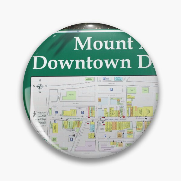 Item preview, Mount Airy Downtown Map designed and sold by Cynthia48.