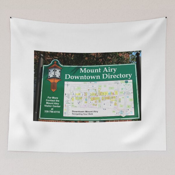 Item preview, Mount Airy Downtown Map designed and sold by Cynthia48.