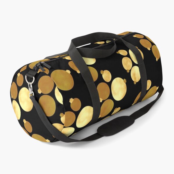 Item preview, Christmas baubles gold on black designed and sold by CreaTwinkles.
