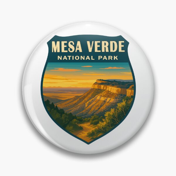 Item preview, Mesa Verde National Park Colorado Retro Sticker designed and sold by Ismeal Von.