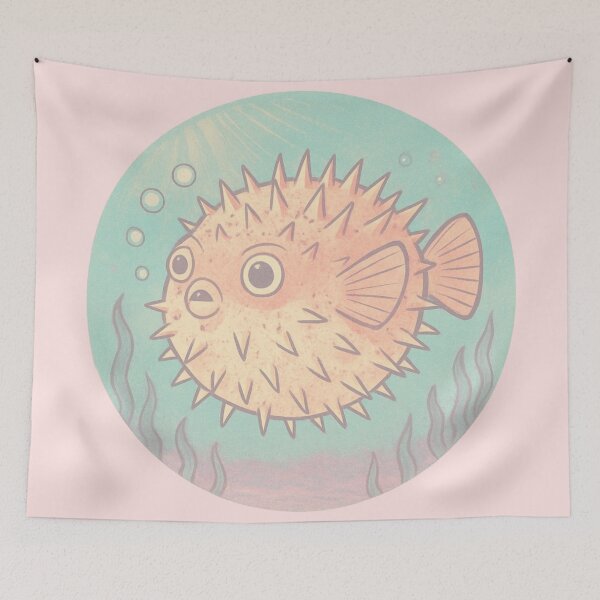 Item preview, Pastel Pufferfish designed and sold by FamiliarPufferfish.