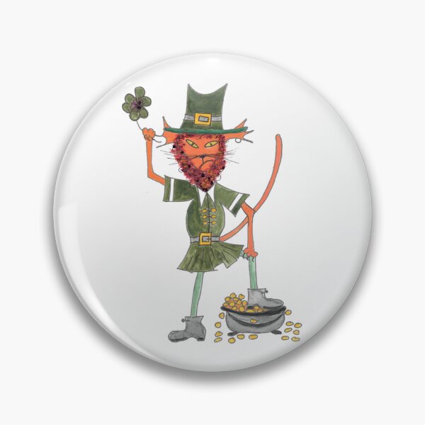 Item preview, Alien Leprechaun Cat, Alien Leprechaun Katze designed and sold by Anke‘s Bazaar.