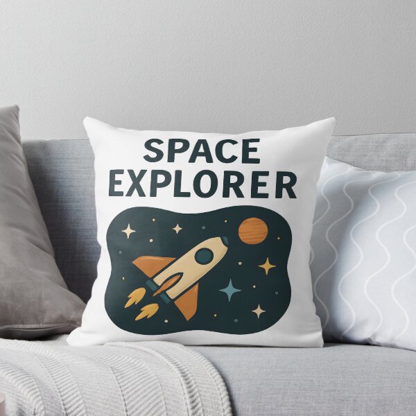 Item preview, Space Explorer Rocket Cartoon Design for Kids and Dreamers. designed and sold by The-T-In-Retro.