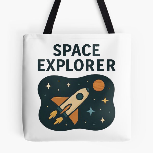 Item preview, Space Explorer Rocket Cartoon Design for Kids and Dreamers. designed and sold by The-T-In-Retro.