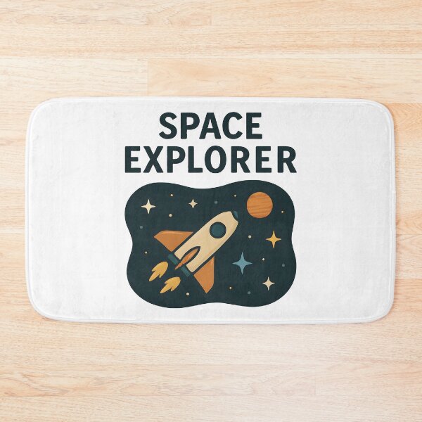 Item preview, Space Explorer Rocket Cartoon Design for Kids and Dreamers. designed and sold by The-T-In-Retro.