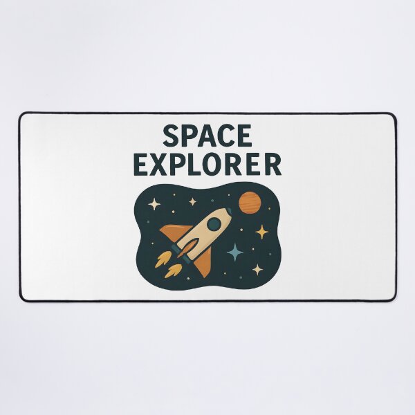 Item preview, Space Explorer Rocket Cartoon Design for Kids and Dreamers. designed and sold by The-T-In-Retro.