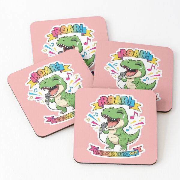 Item preview, Roar Sing Your Heart Out Funny Dinosaur Karaoke Music Lover Gift designed and sold by bvdesignart.