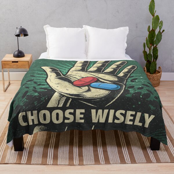 Item preview, Choose Wisely Red Blue Pills Decision Philosophy Retro Vintage designed and sold by charlypicazo.