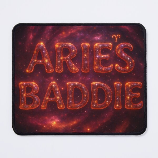 Item preview, Aries Baddie Cosmic Glow – 3D Celestial Zodiac Design designed and sold by Embrace Tall.