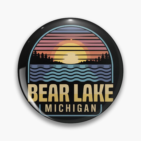 Item preview, Bear Lake, Michigan Retro Sunset designed and sold by TheOldMittenIllustrated.