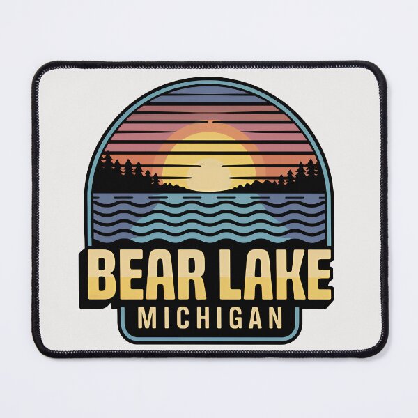 Item preview, Bear Lake, Michigan Retro Sunset designed and sold by TheOldMittenIllustrated.