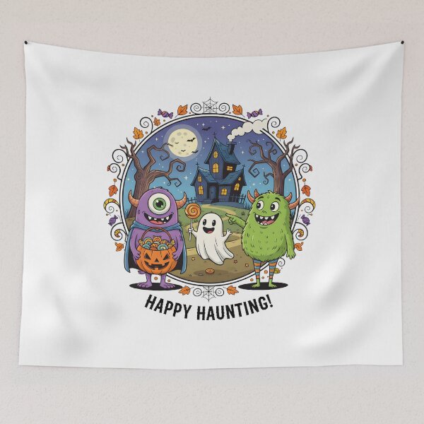 Item preview, Funny Monsters and Ghost Halloween Design designed and sold by NewYorkColours.