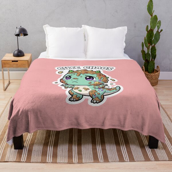 Item preview, Adorable Cute Chaos Messy Baby Dinosaur Funny Food Play Meme Design designed and sold by bvdesignart.