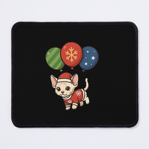 Item preview, Funny Cornish Rex Cat Merry Christmas Animal Lover Xmas Mom Dad Kids designed and sold by FurryHavenPH.