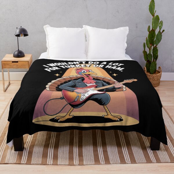 Item preview,  I Wouldn’t Do a Lot for Turkey or Ham – Funny Rock Turkey – Thanksgiving Guitar Design designed and sold by Tomasz  Siennicki.