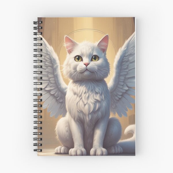 Item preview, White cat angel designed and sold by GasconyPassion.